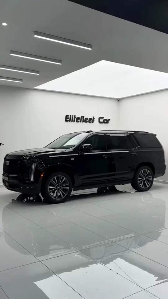 The Cadillac Escalade in the EliteFleet showroom